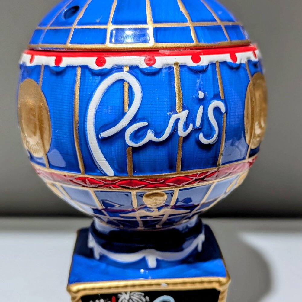 Paris Las Vegas Ceramic Souvenir Tumbler with Lid – Made in Thailand